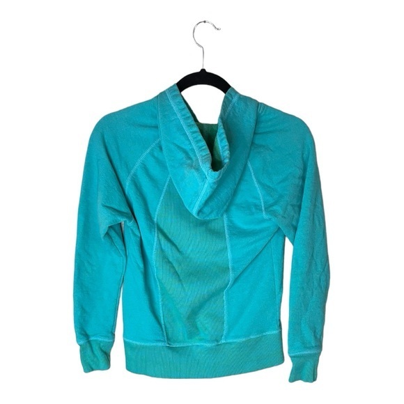Prana Green and Turquoise Zip Up Hoodie‎ with Pockets Size XS - Picture 2 of 7